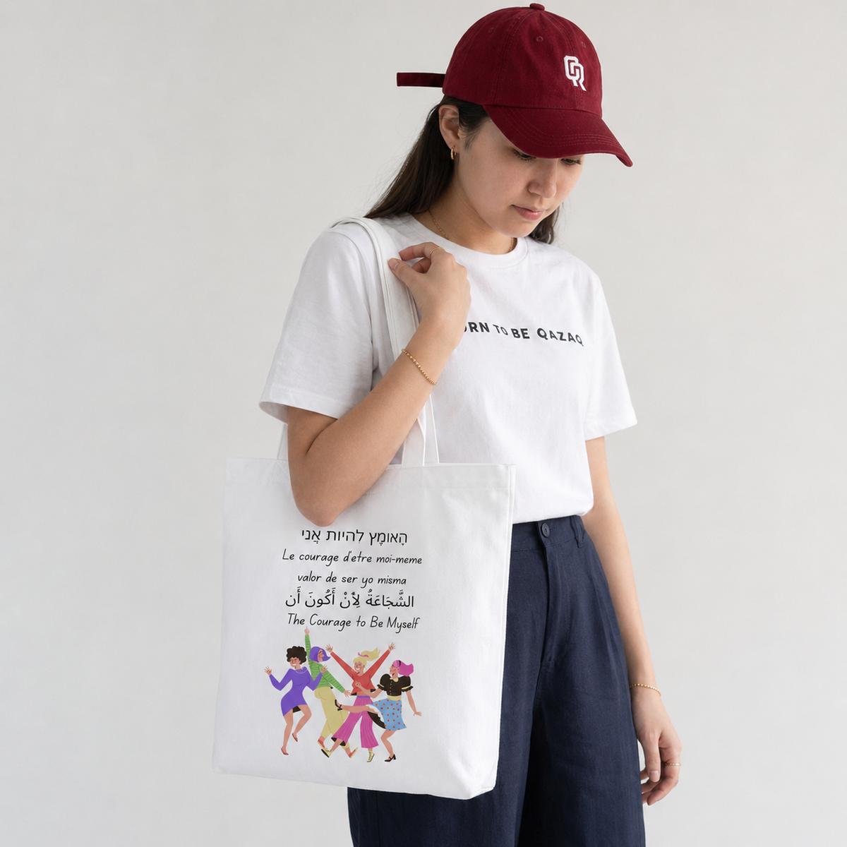 Tote bag with a print