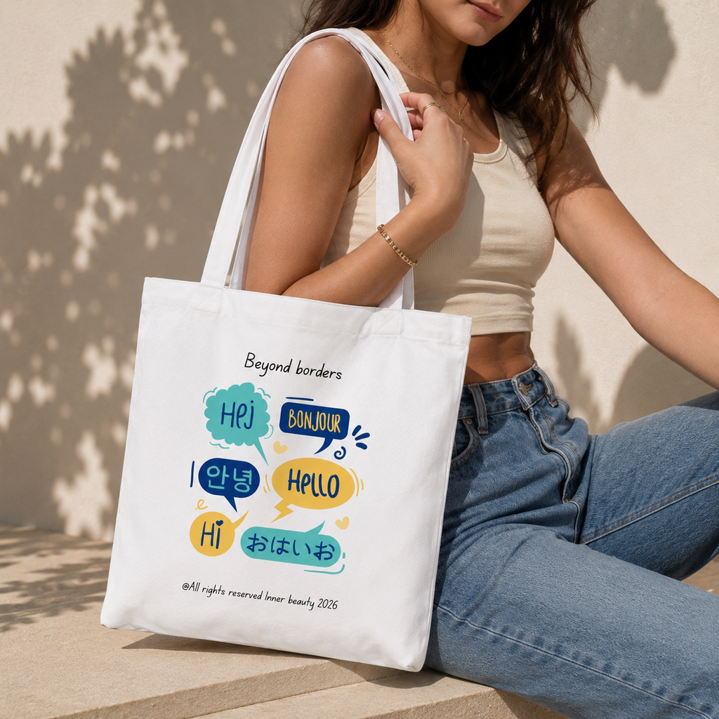 Tote bag with a print