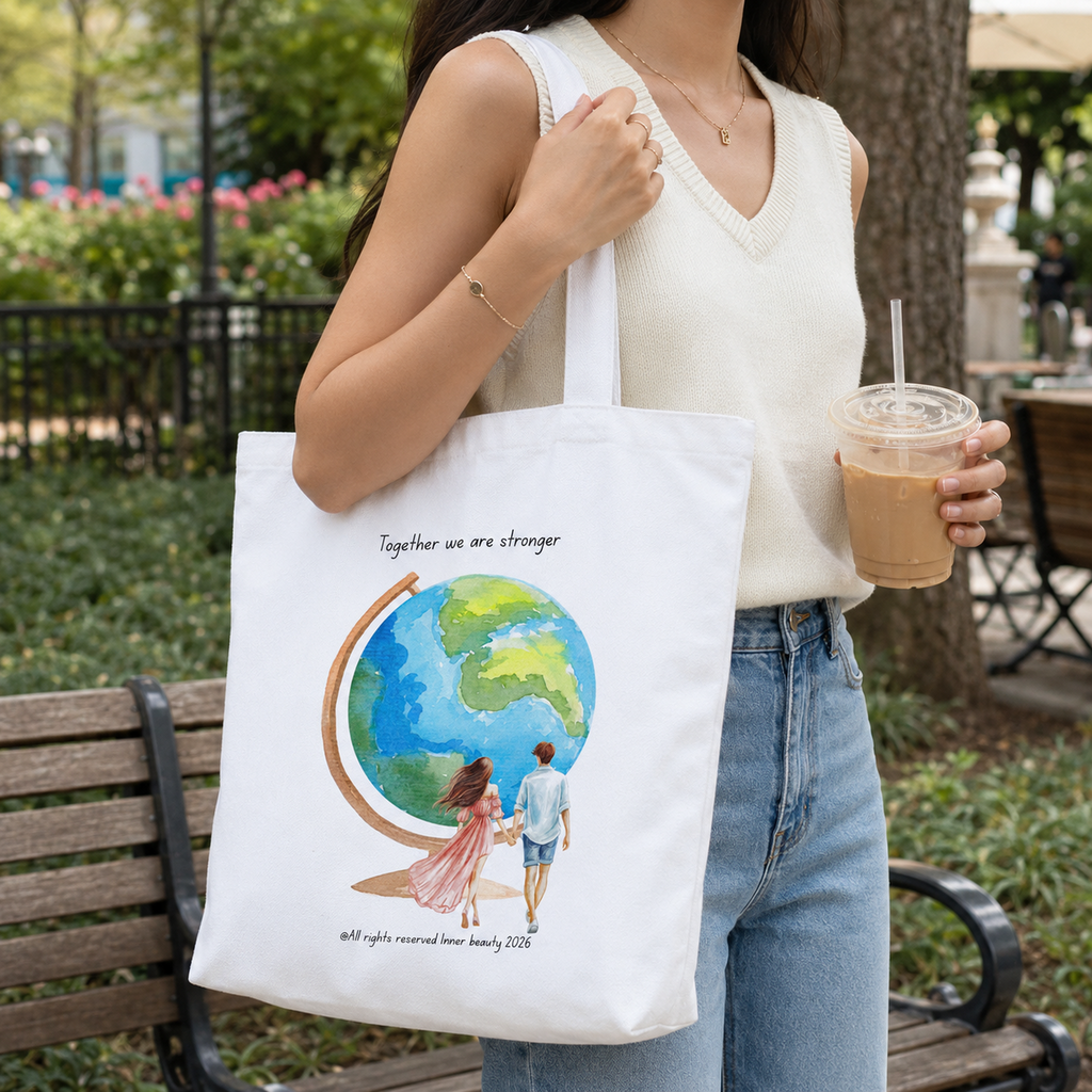 Tote bag with a print