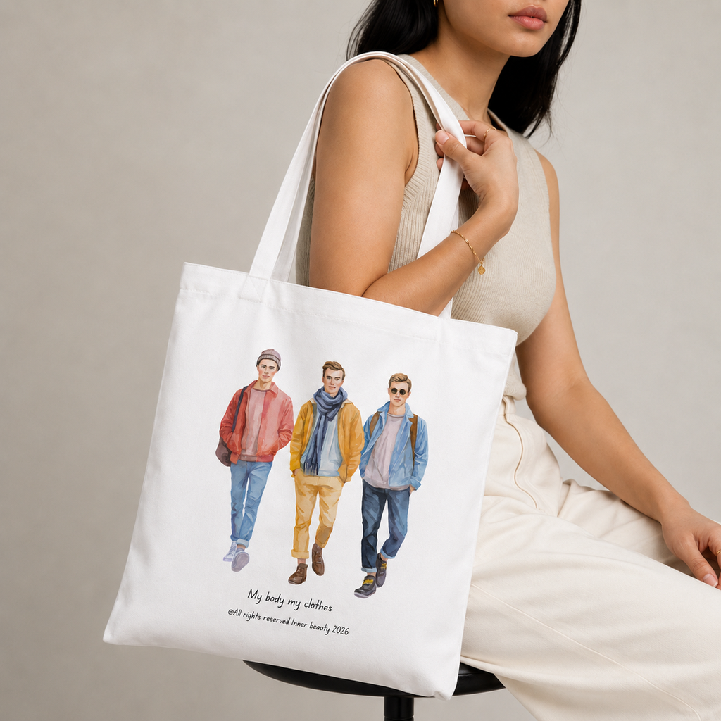 Tote bag with a print