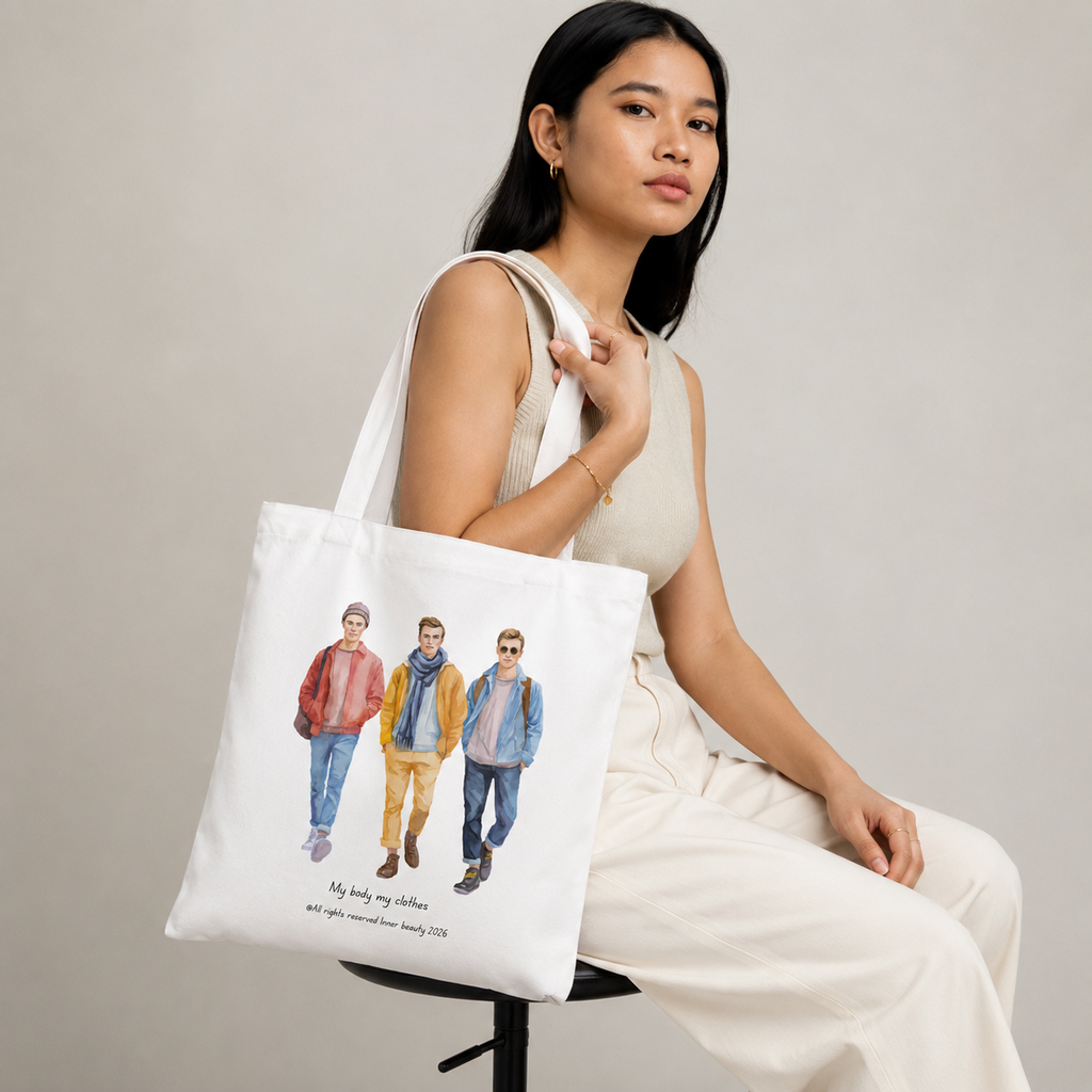 Tote bag with a print