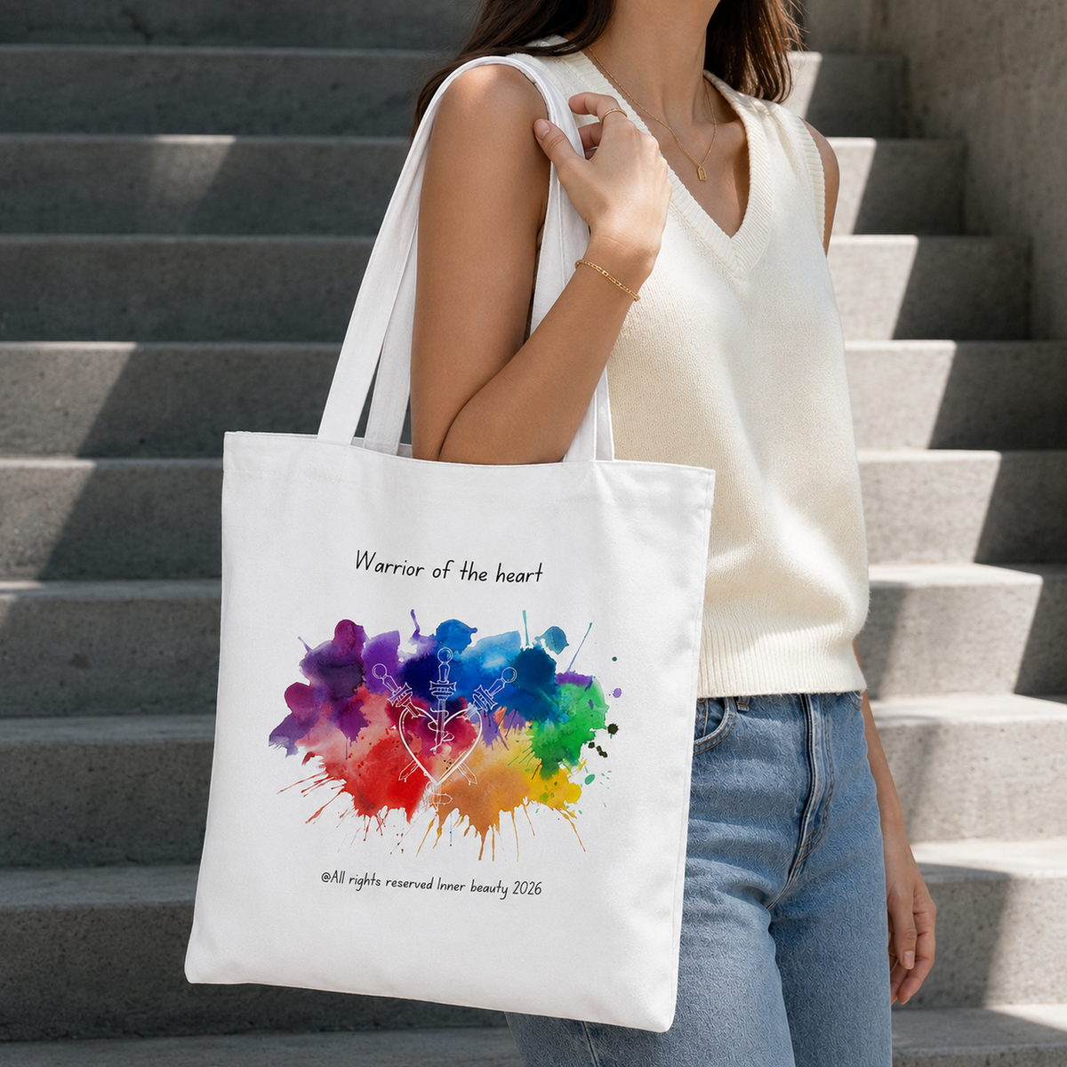 Tote bag with a print