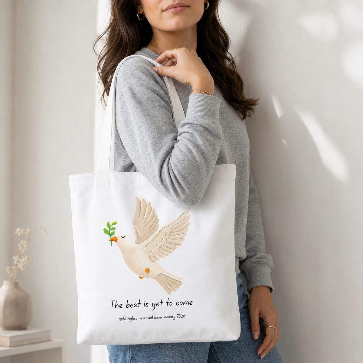 Tote bag with a print