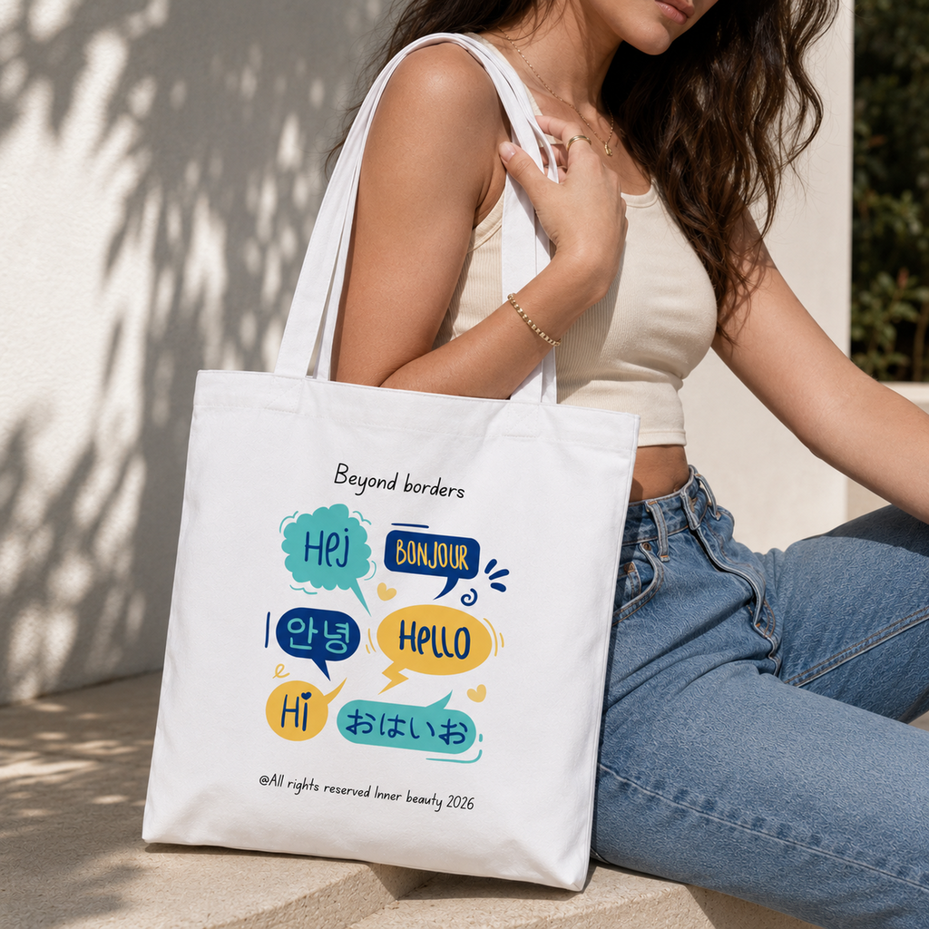 Tote bag with a print
