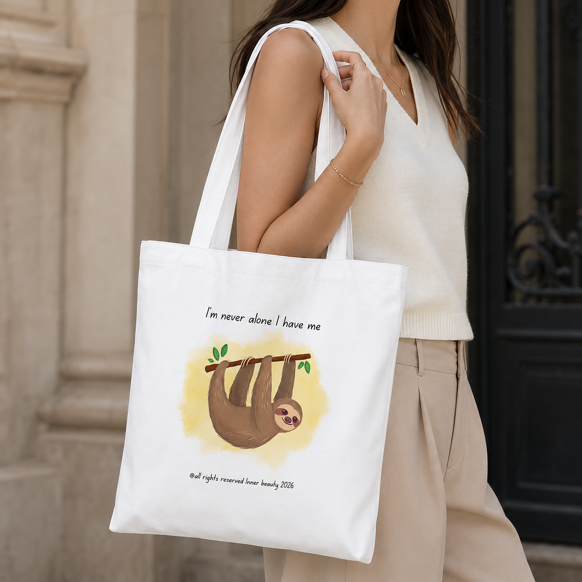 Tote bag with a print