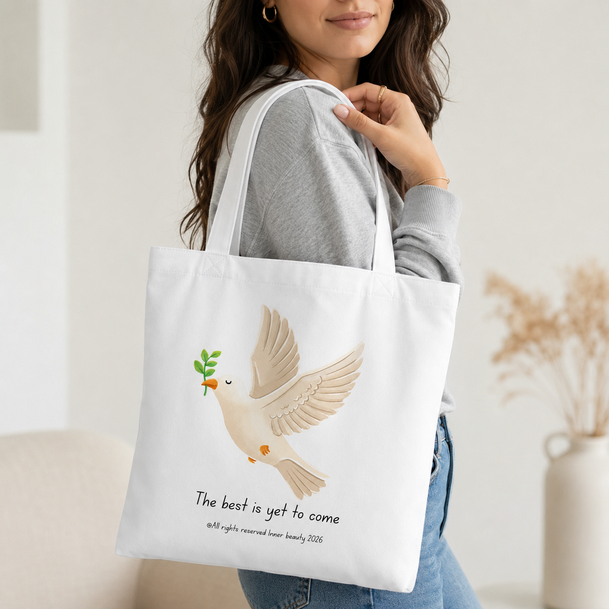 Tote bag with a print