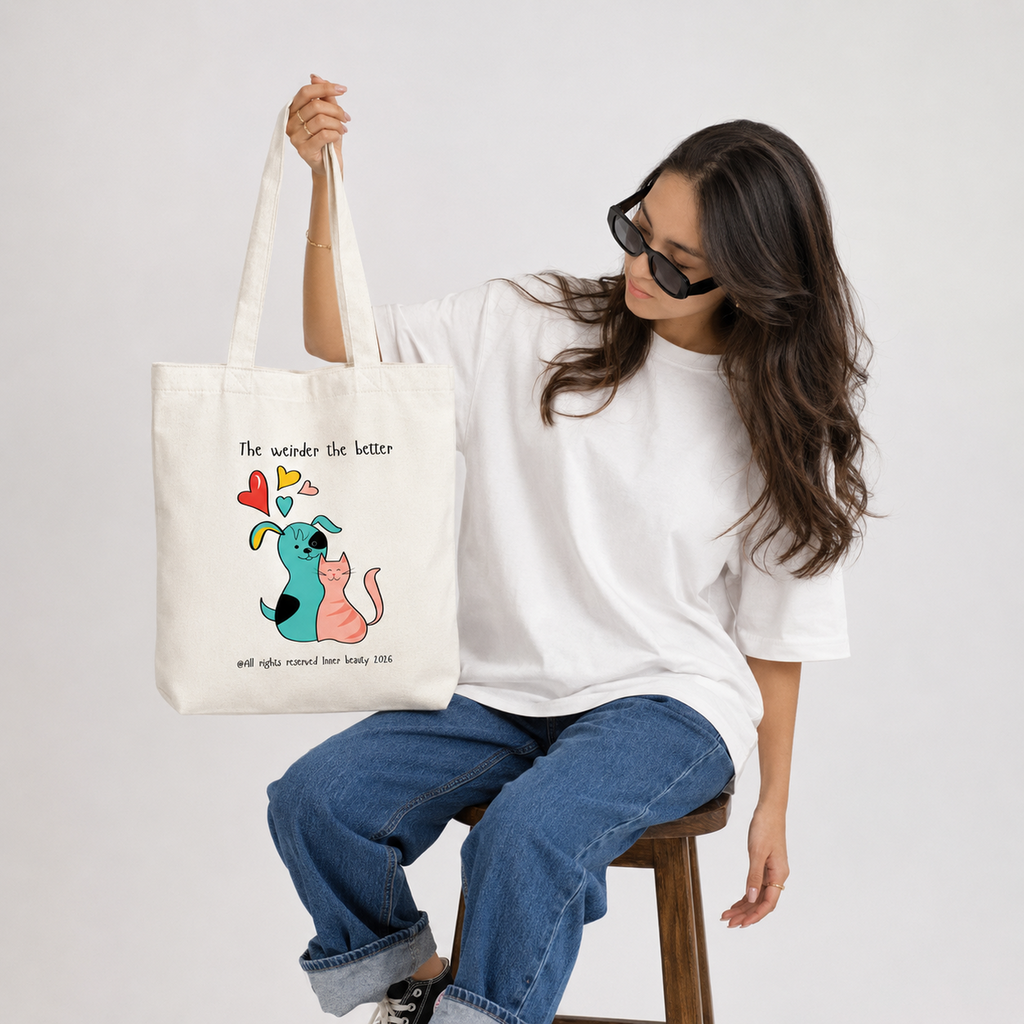 Tote bag with a print