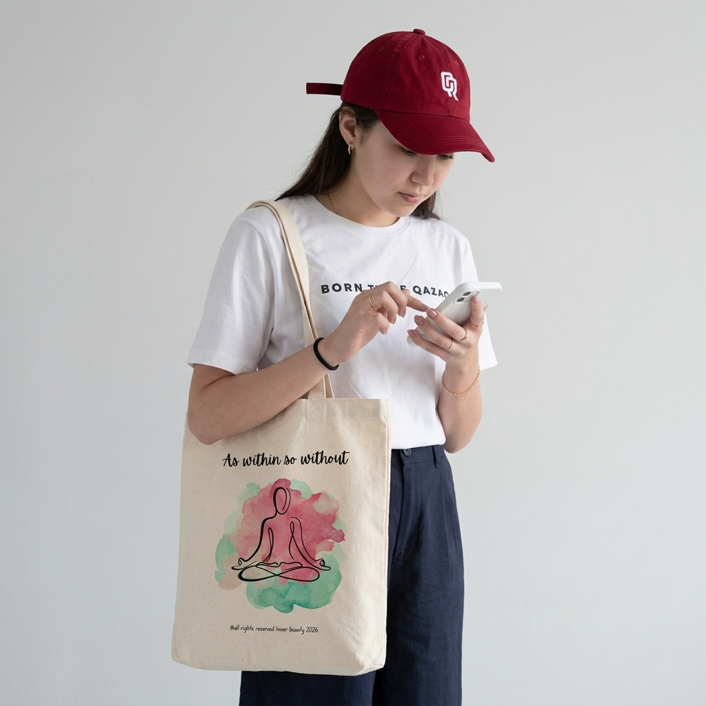 Tote bag with a print